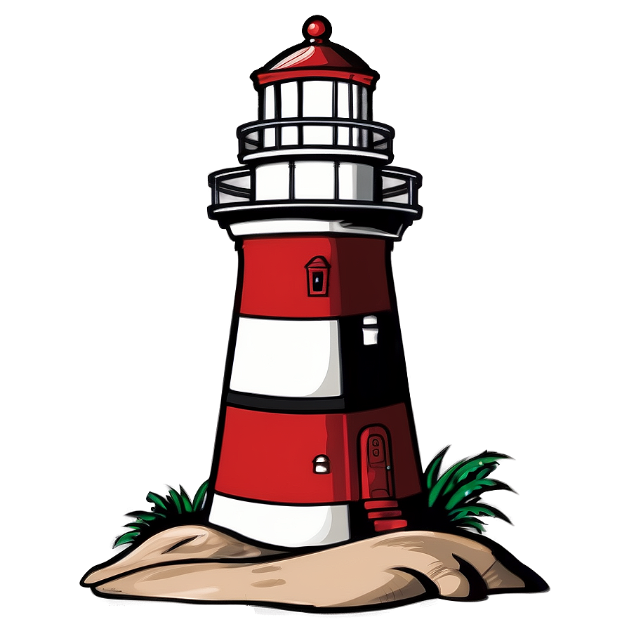 Hand-drawn Lighthouse Png Xts44 PNG Image