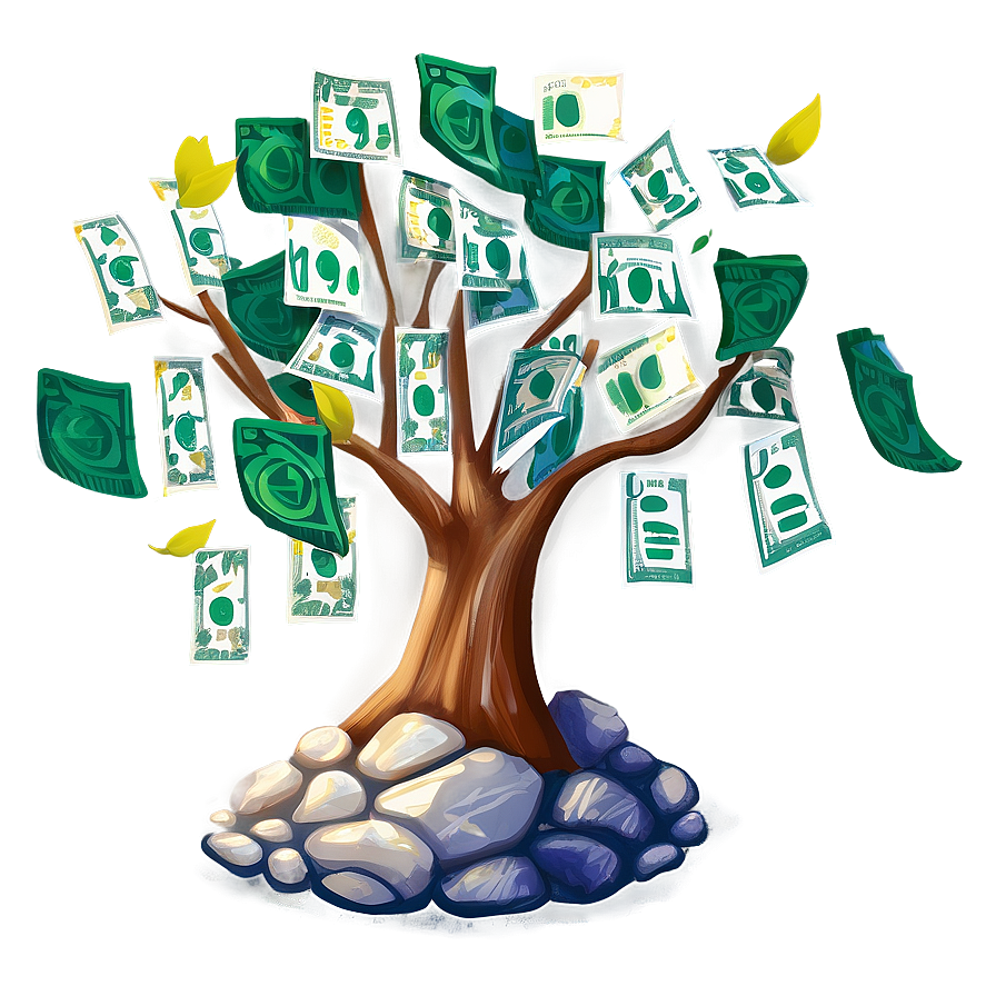 Hand Drawn Money Tree Png Pug PNG Image