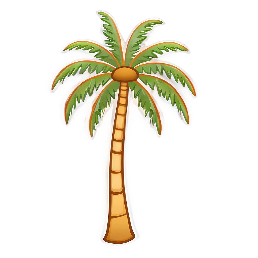 Hand Drawn Palm Tree Emoji Png 06272024 PNG Image