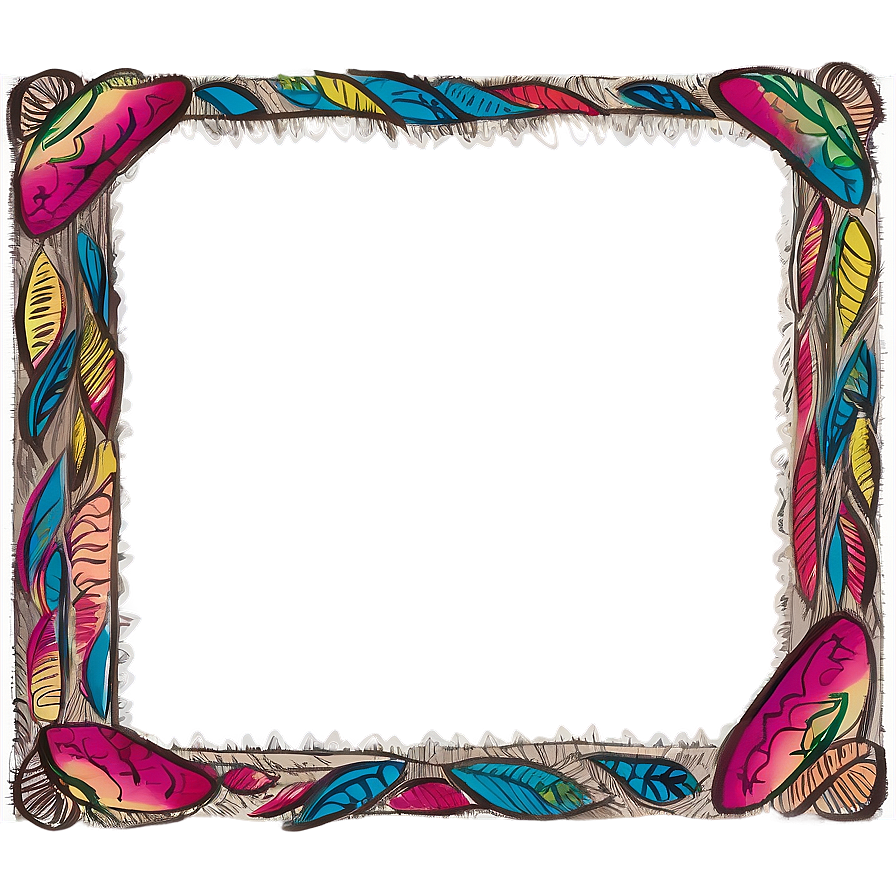 Hand Drawn Photo Border Png Fgo85 PNG Image