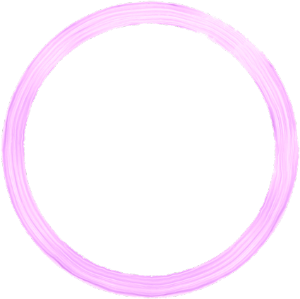 Hand Drawn Pink Circle Graphic PNG Image