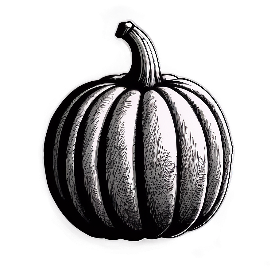 Hand-drawn Pumpkin Sketch Png 05242024 PNG Image