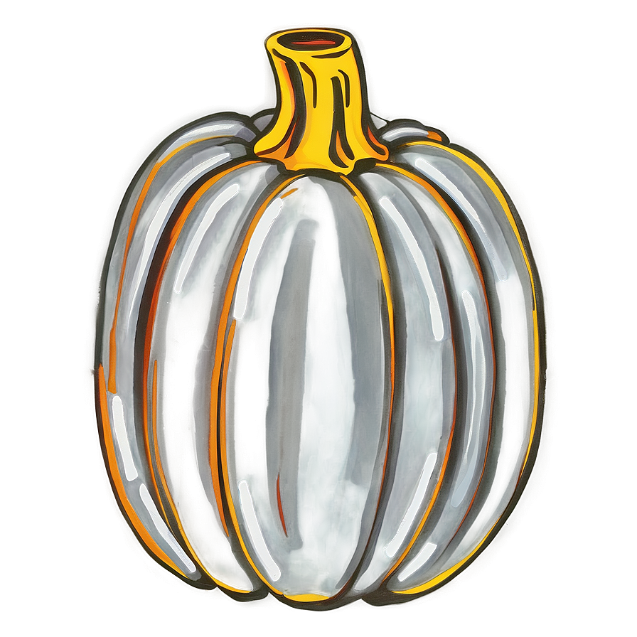 Hand-drawn Pumpkin Sketch Png 05242024 PNG Image