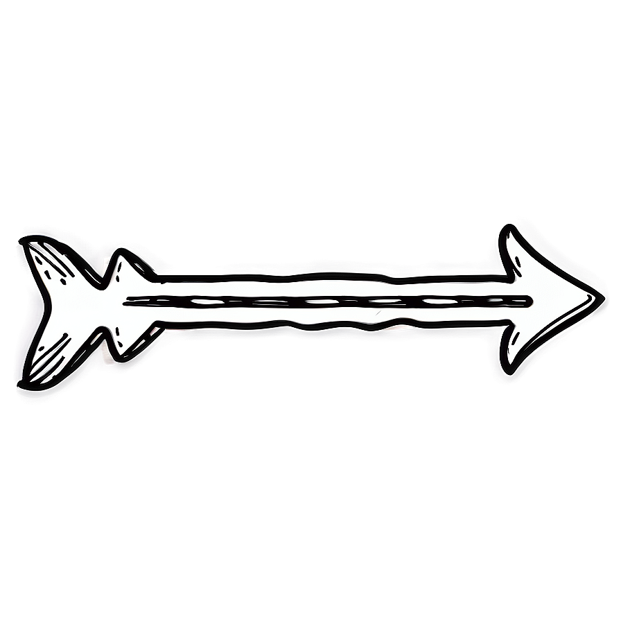 Hand-drawn Right Arrow Png Qpo40 PNG Image