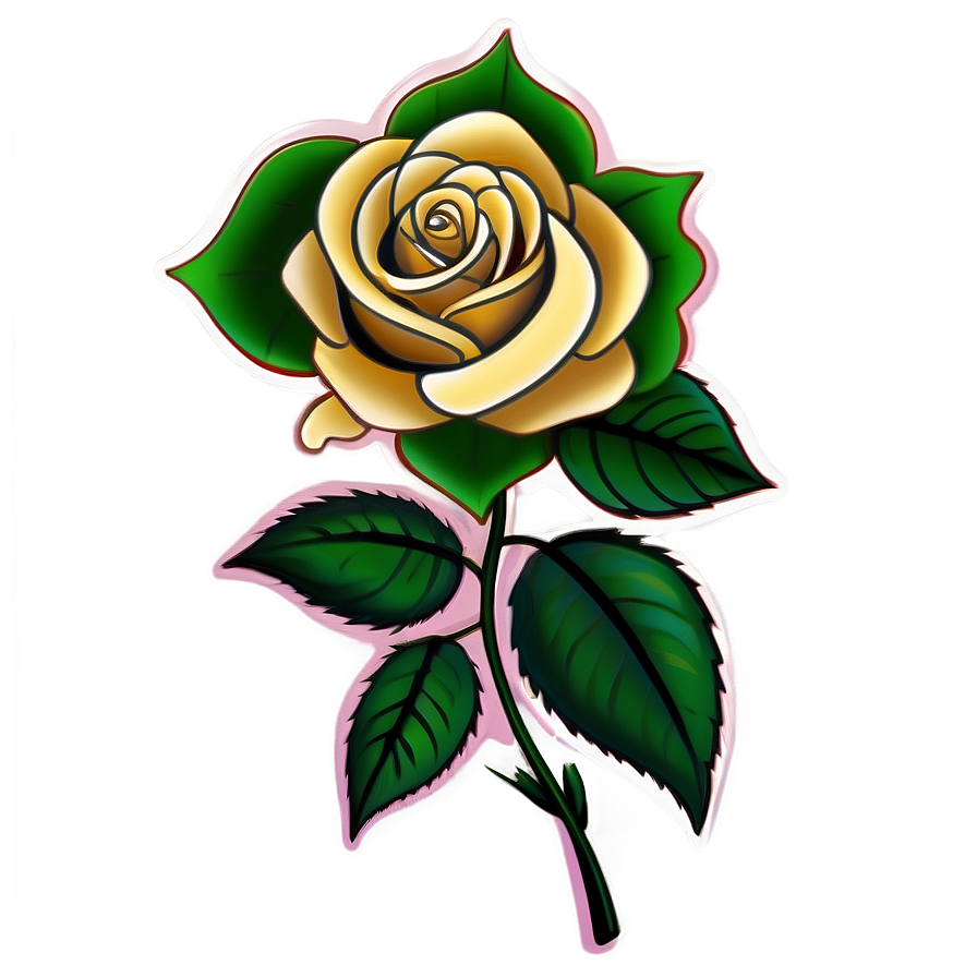 Hand-drawn Rose Tattoo Graphic Png 77 PNG Image