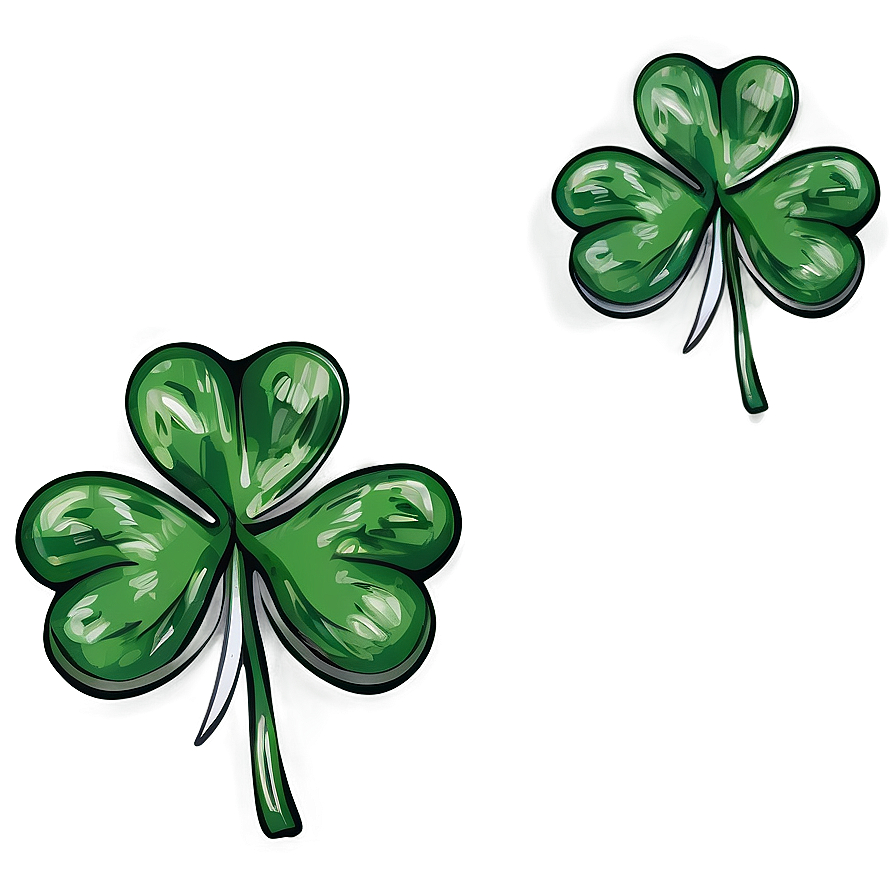 Hand Drawn Shamrock Png Cih80 PNG Image