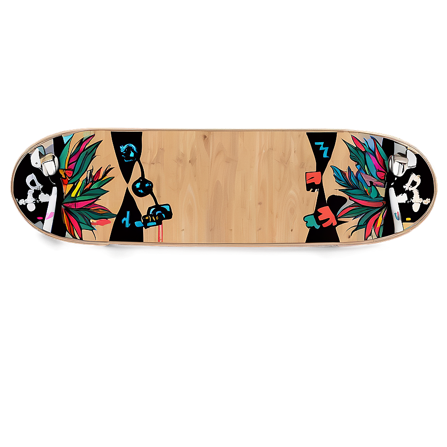 Hand-drawn Skateboard Deck Sketch Png 9 PNG Image