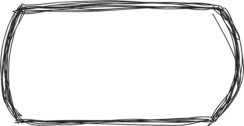 Hand Drawn Sketchy Rounded Rectangle PNG Image