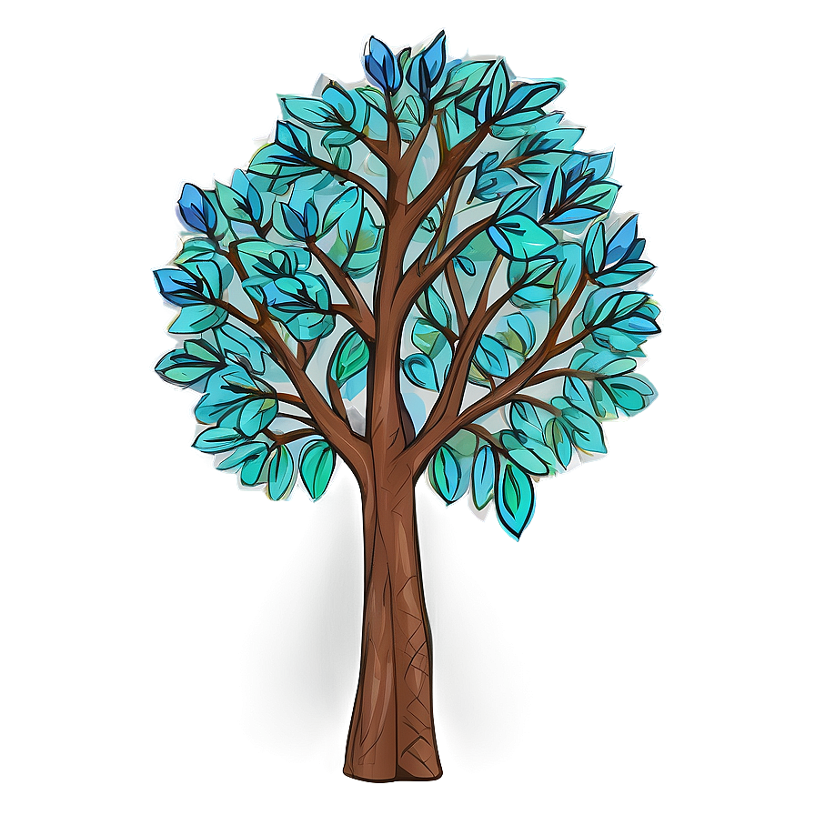 Hand Drawn Small Tree Png Vqb51 PNG Image