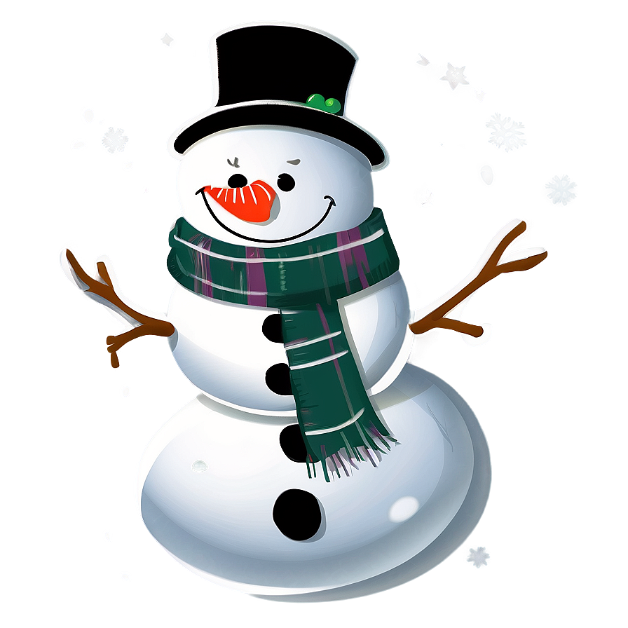 Hand Drawn Snowman Png 05032024 PNG Image