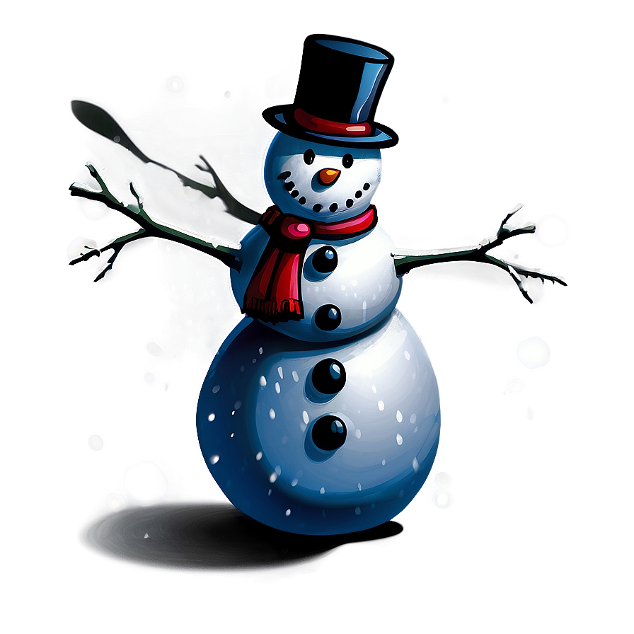 Hand Drawn Snowman Png Qdl92 PNG Image