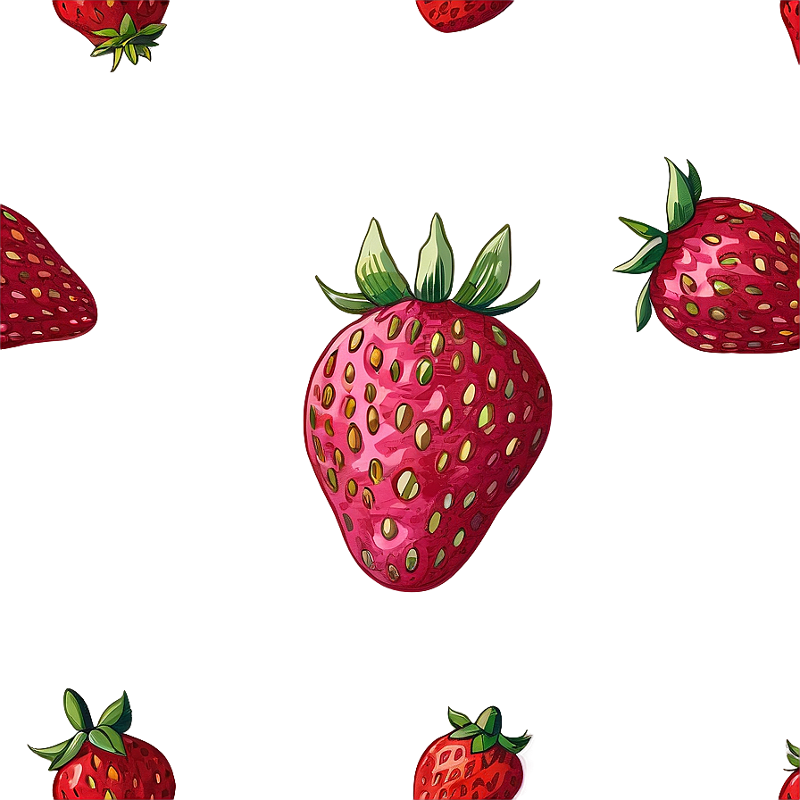 Hand Drawn Strawberry Png Aqd88 PNG Image