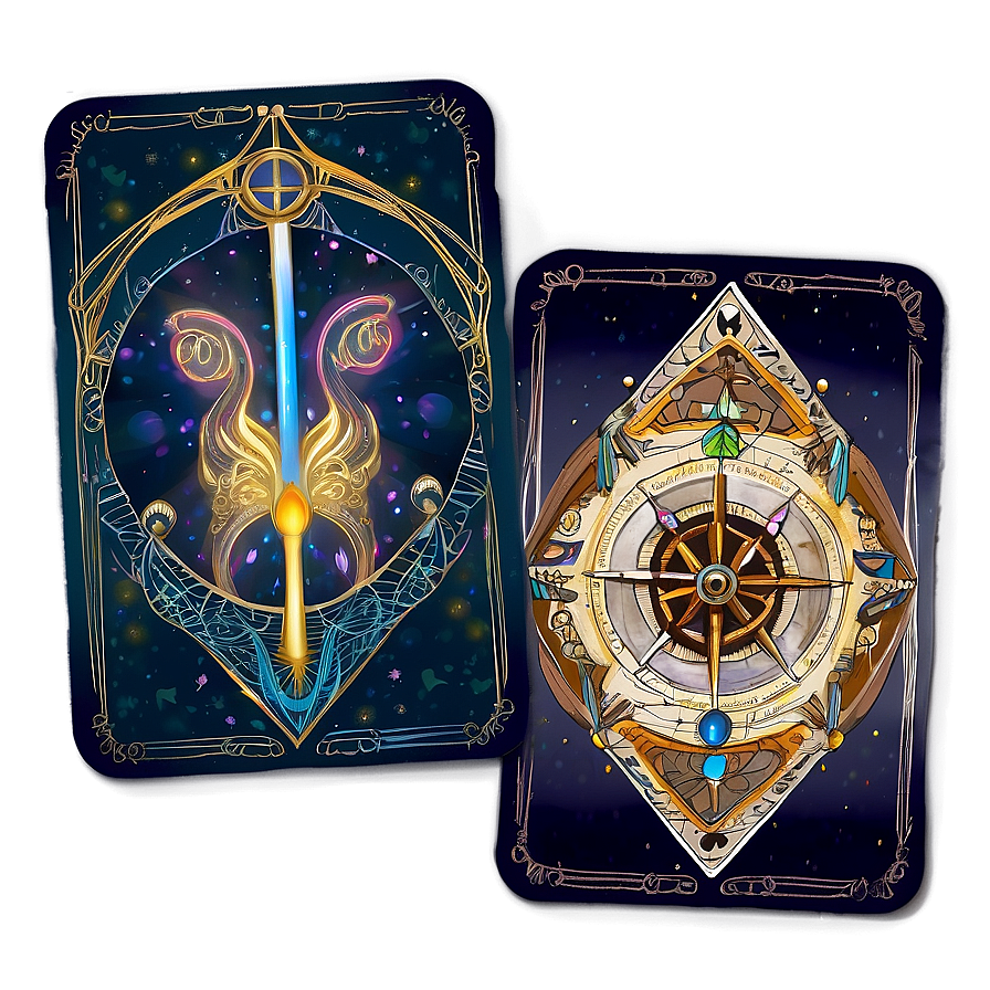 Hand-drawn Tarot Art Png Ltb PNG Image