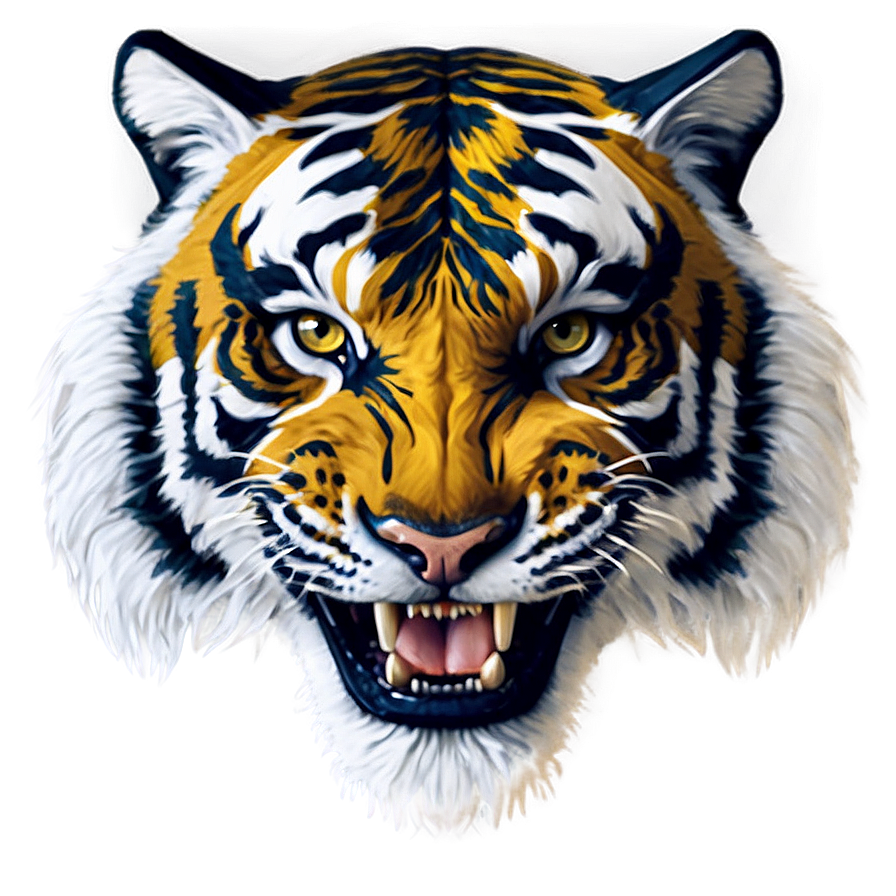 Hand Drawn Tiger Face Png 66 PNG Image