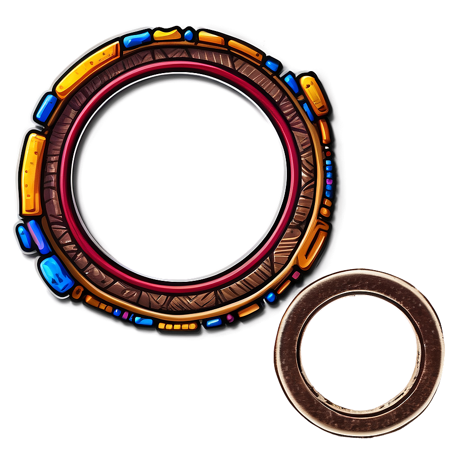 Hand-drawn Token Border Png Dwu PNG Image