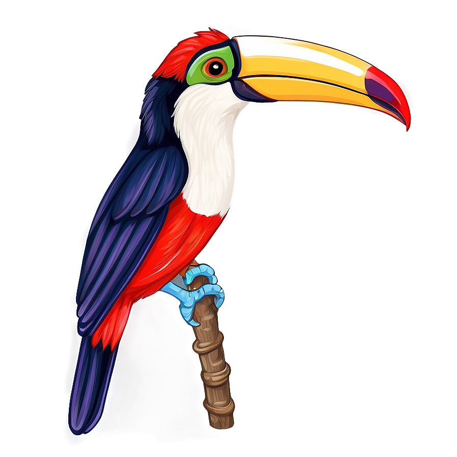 Hand Drawn Toucan Design Png Bus PNG Image