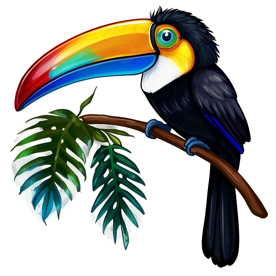 Hand Drawn Toucan Design Png Ftc PNG Image