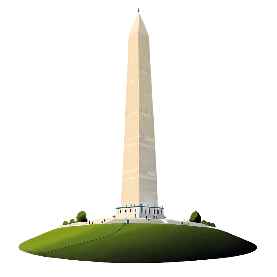 Hand Drawn Washington Monument Illustration Png Tty PNG Image