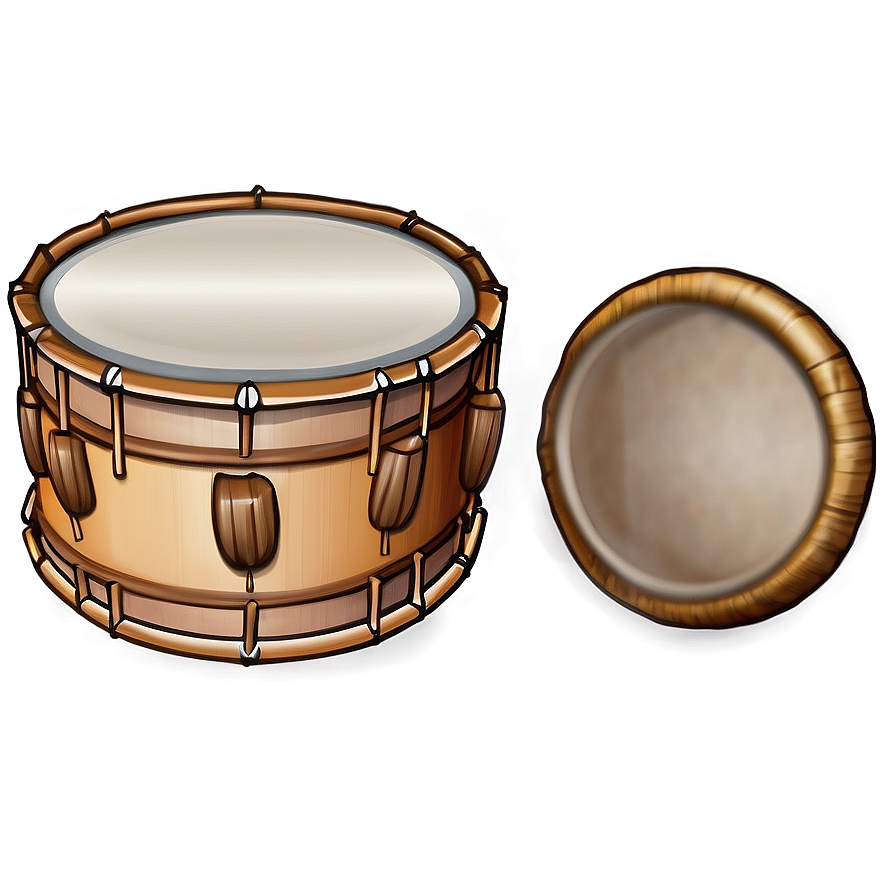 Hand Drum Illustration Png Bbq46 PNG Image