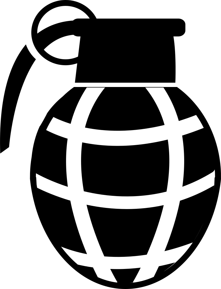 Hand Grenade Outline PNG Image