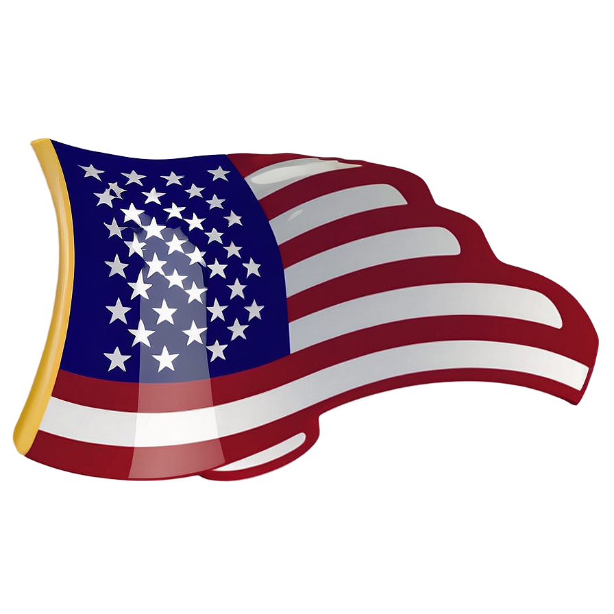 Hand-held American Flag Png Graphic 04302024 PNG Image