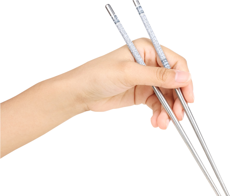 Hand Holding Chopsticks PNG Image