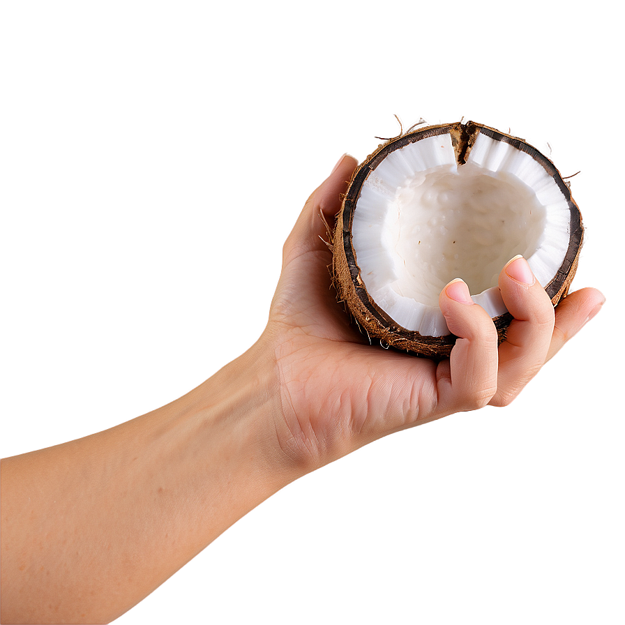 Hand Holding Coconut Png Wlc60 PNG Image