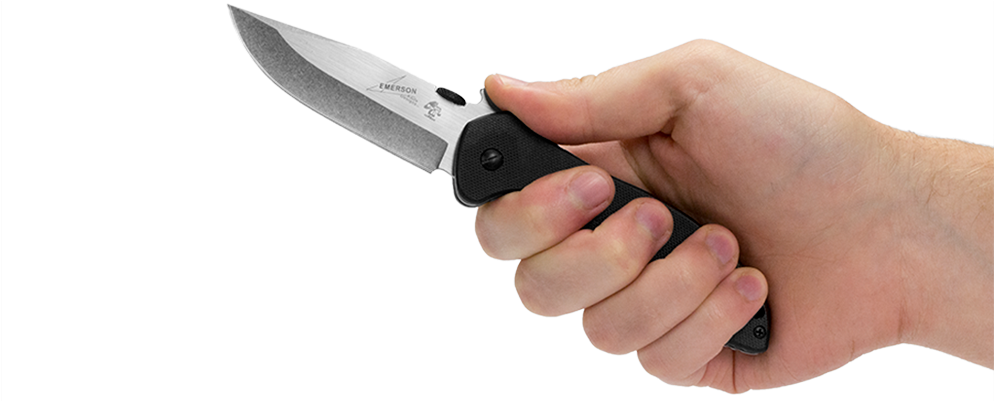 Hand Holding Folding Knife PNG Image