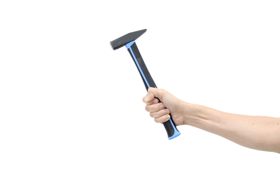 Hand Holding Hammer PNG Image