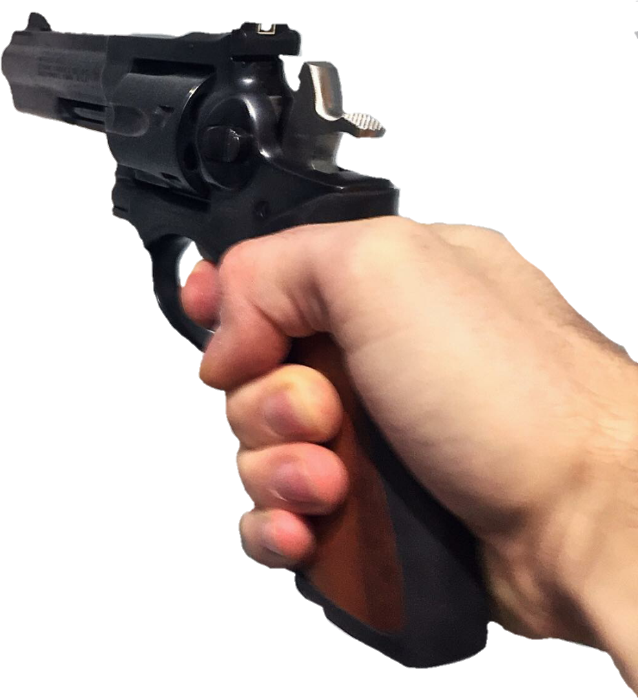 Hand Holding Pistol PNG Image