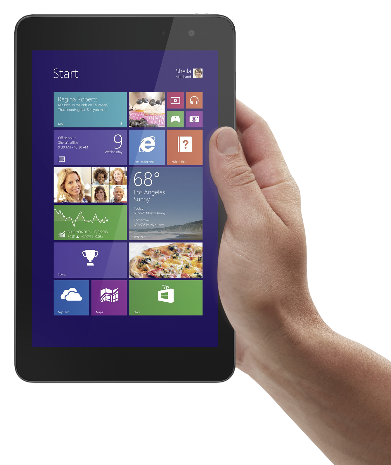 Hand Holding Tablet Displaying U I PNG Image