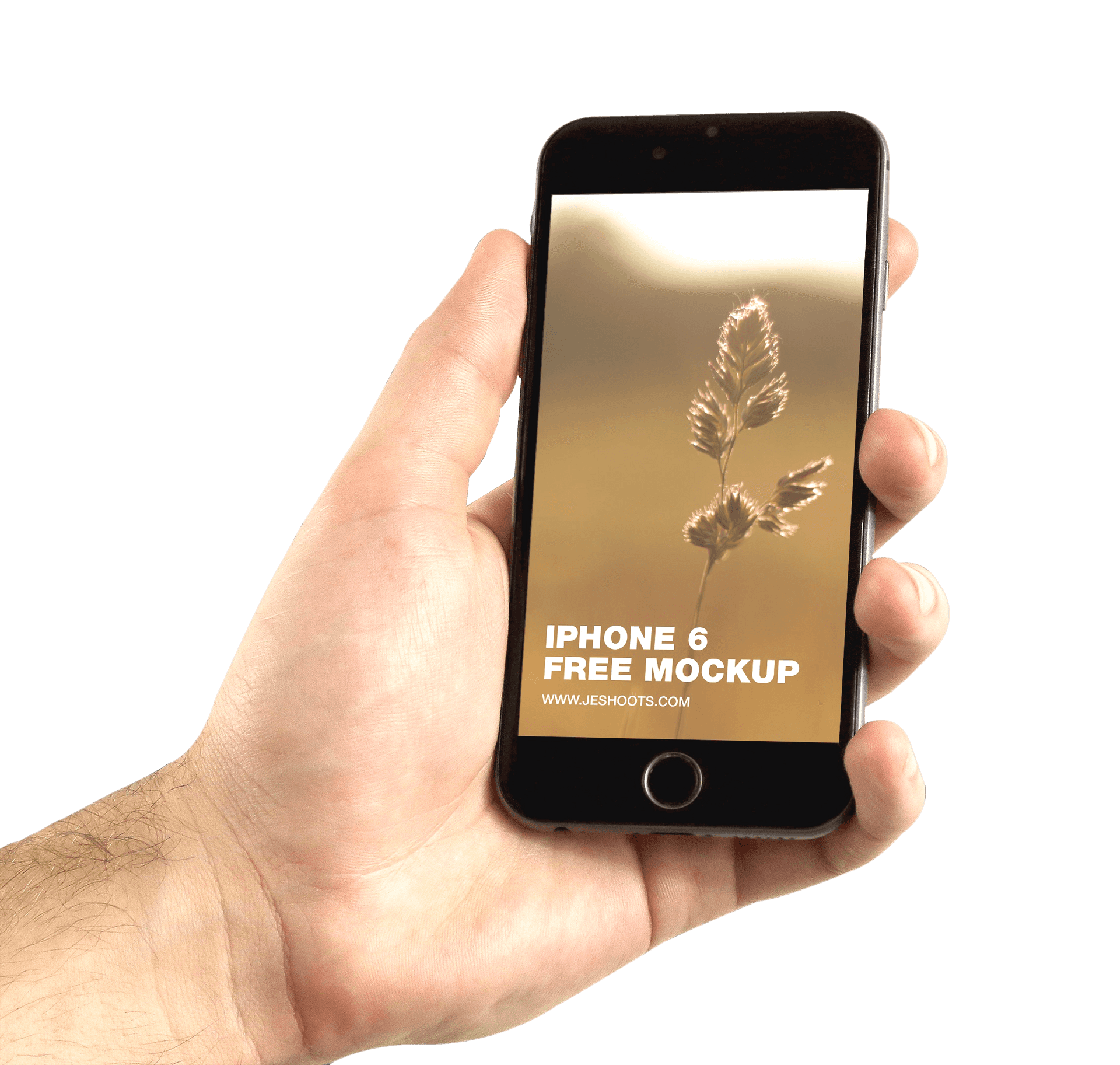 Hand Holdingi Phone6 Mockup PNG Image