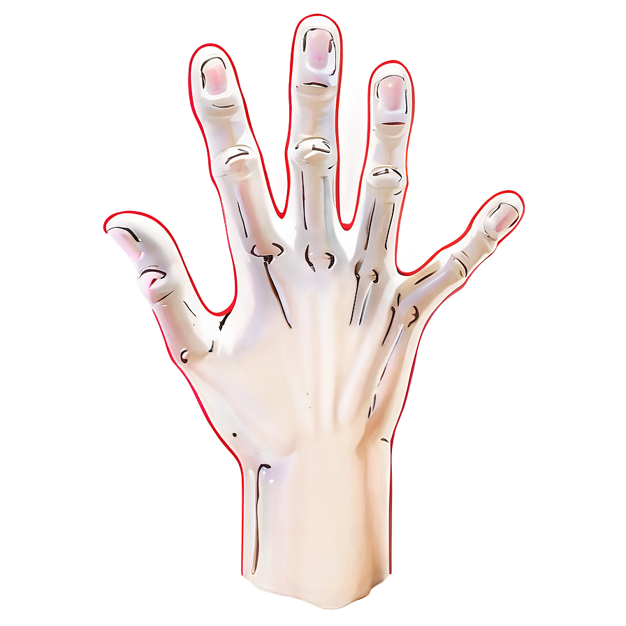 Hand Outline Png Ifk88 PNG Image