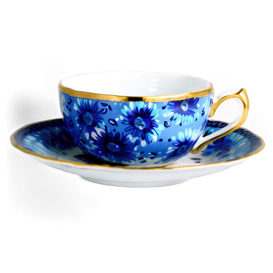 Hand Painted Tea Cup Png Rut PNG Image