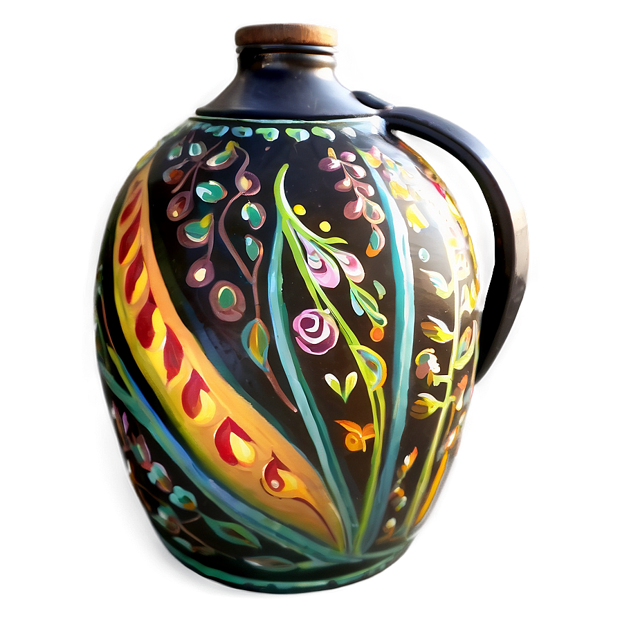 Hand Painted Water Jug Png 36 PNG Image