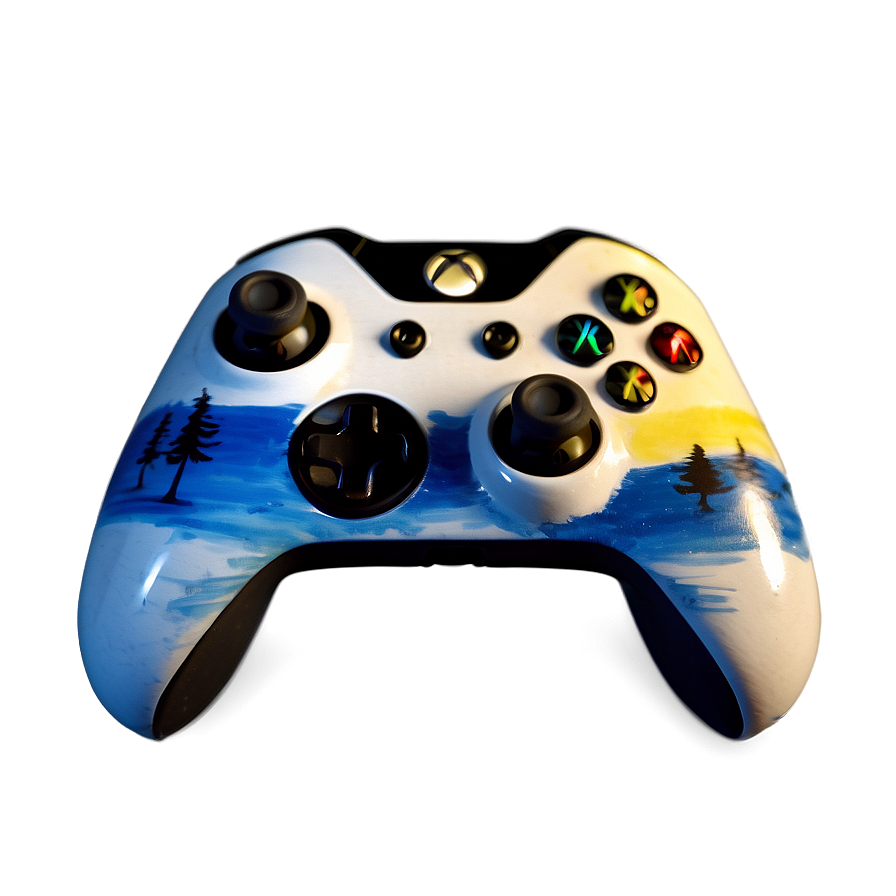 Hand Painted Xbox Controller Png Smm PNG Image