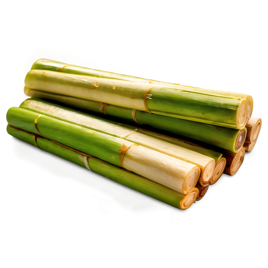 Hand-peeled Sugarcane Stick Png 06262024 PNG Image