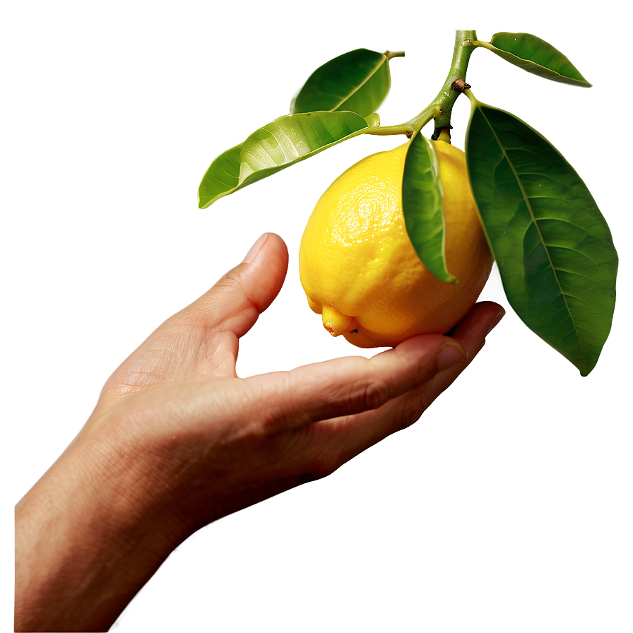 Hand-picked Lemon Png 05042024 PNG Image