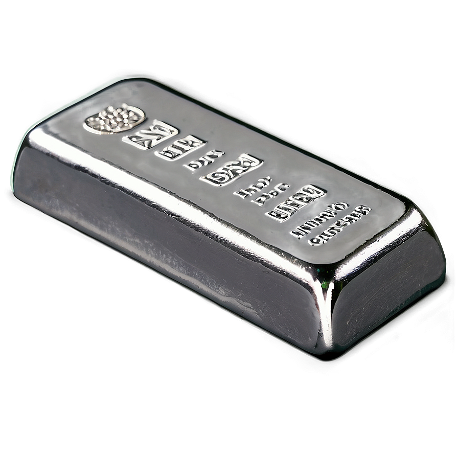 Hand Poured Silver Bar Png 06282024 PNG Image