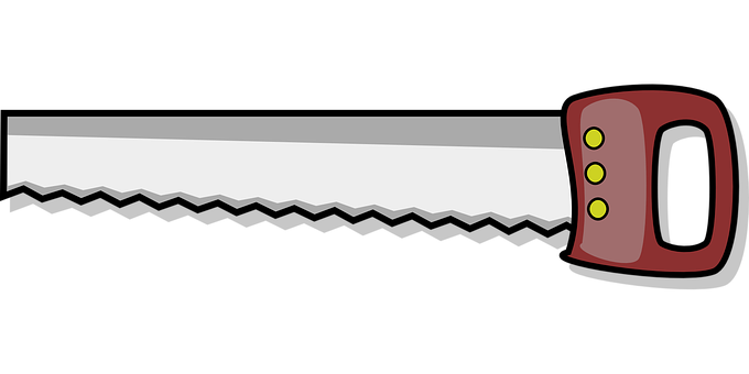 Hand Saw Vector Illustration PNG Image