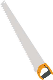 Hand Saw Vector Illustration PNG Image