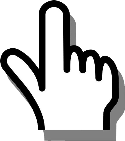 Hand Style Mouse Pointer Icon PNG Image