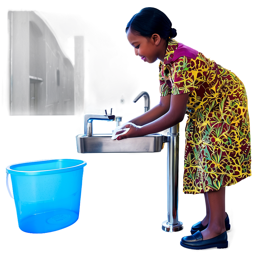 Hand Washing In School Setting Png Hes PNG Image