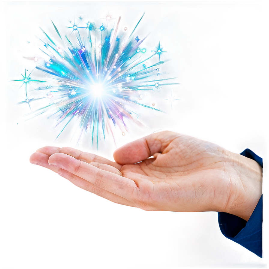 Hand With Sparkles Png 04292024 PNG Image