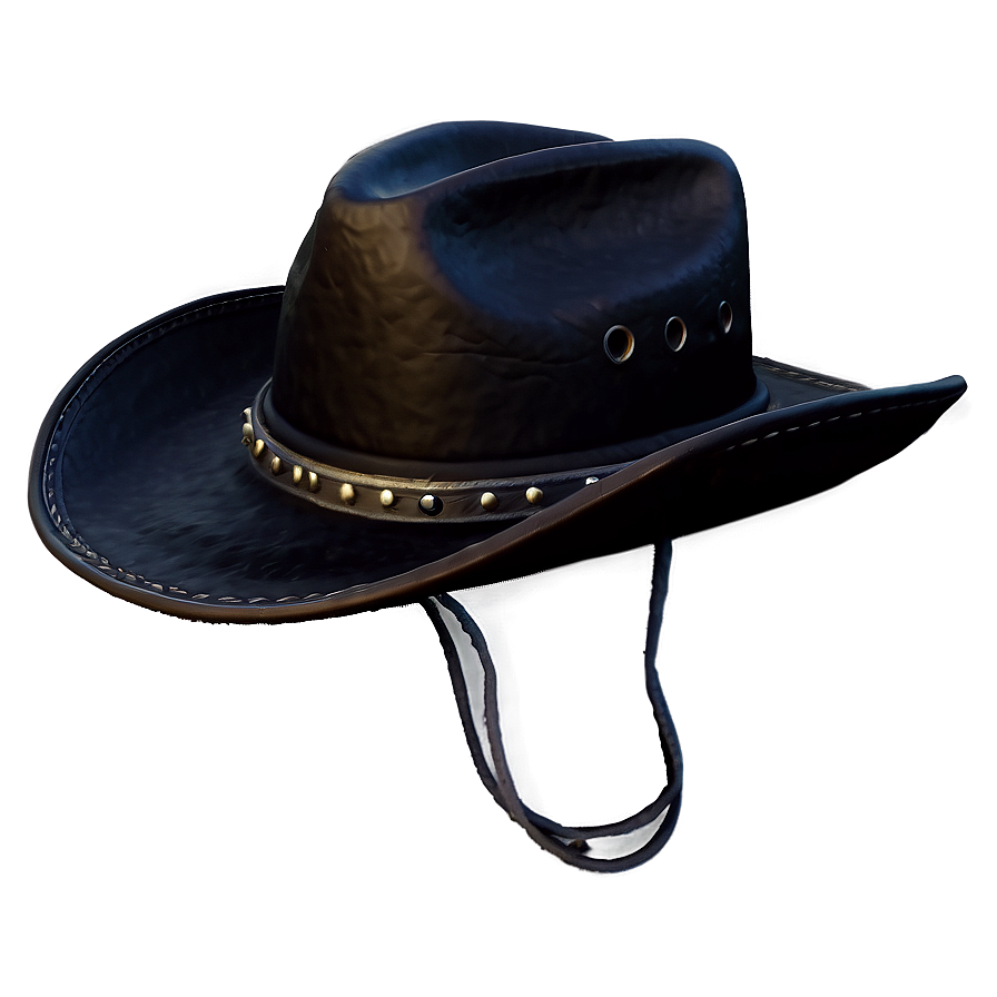 Handcrafted Black Cowboy Hat Png Trx PNG Image