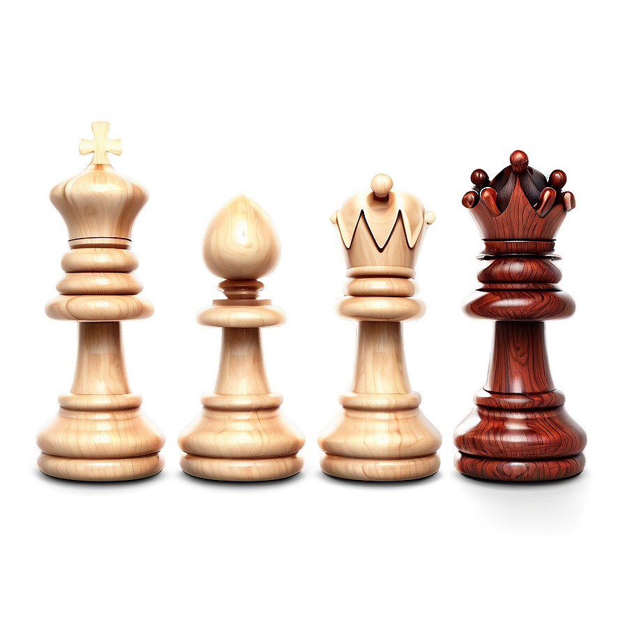 Handcrafted Chess Pieces Art Png 5 PNG Image