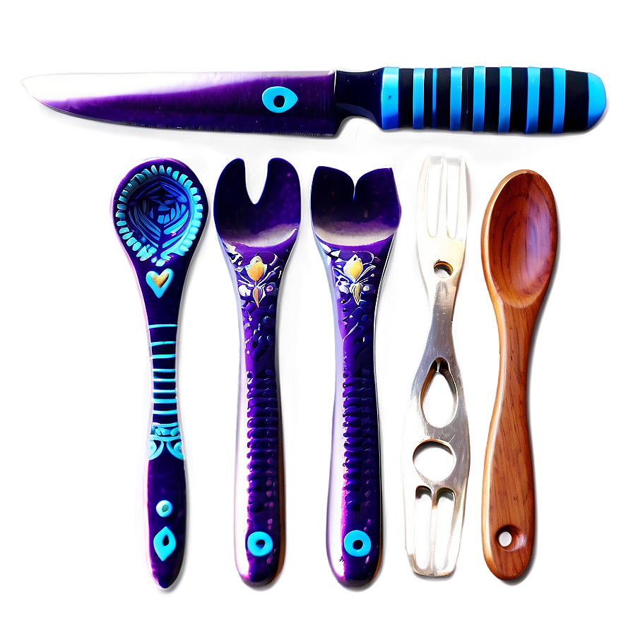 Handcrafted Utensils Design Png Qdr PNG Image