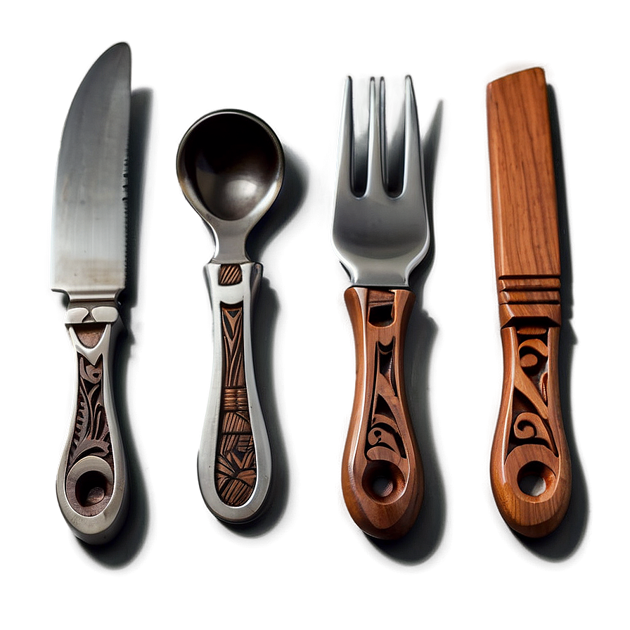 Handcrafted Utensils Design Png Vtt76 PNG Image