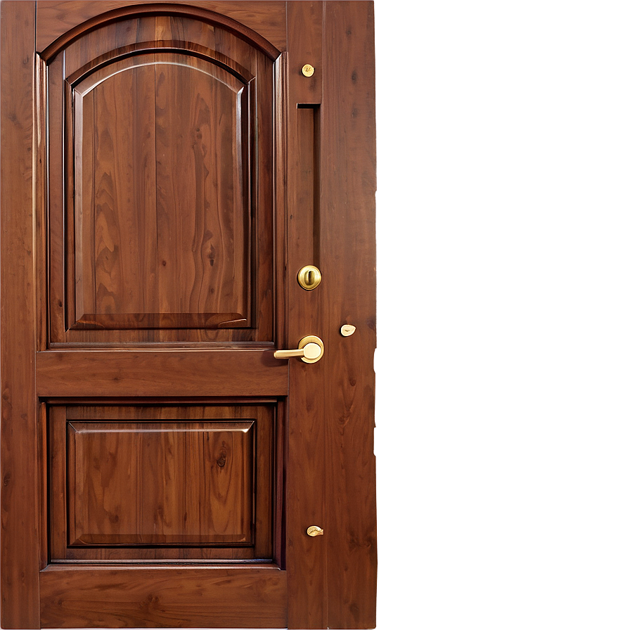 Handcrafted Wooden Door Png Qrb73 PNG Image