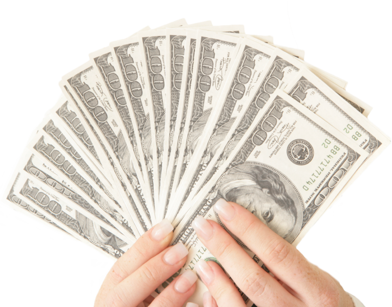 Handfulof Cash PNG Image